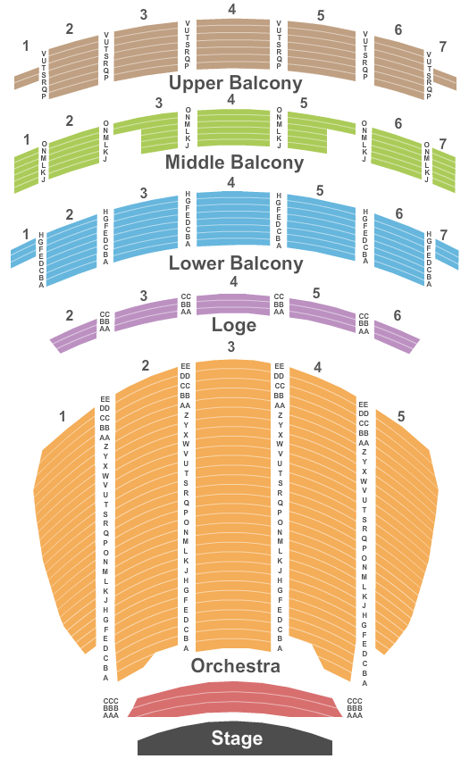 Sheas Performing Arts Center Hamilton Seating Chart